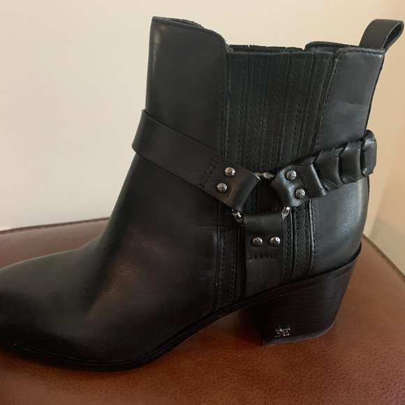 NEW Sam Edelman Dalma Black Leather 8.5 M - Picture 3 of 6